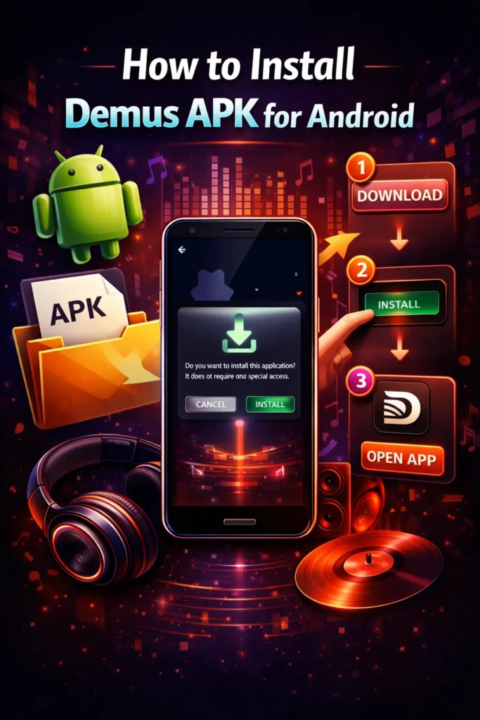 How to install demus apk 1