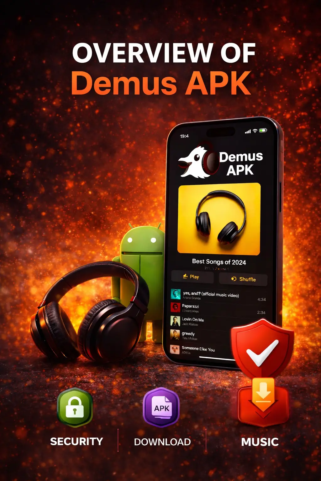 Overview of demus apk for Andriod