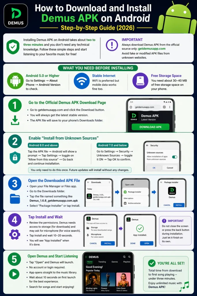 How to Download and Install Demus APK 