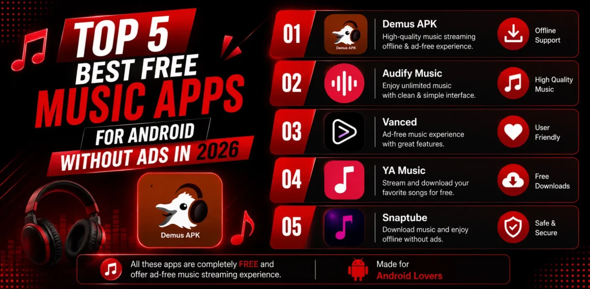 best free music apps for Android without ads
